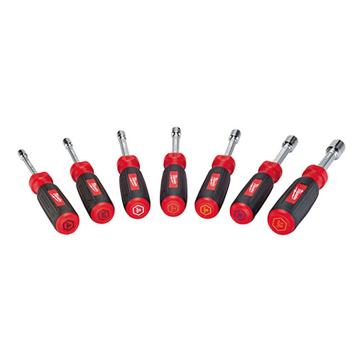 Milwaukee 48222417 7Piece Hollow Shaft Metric Nut Driver Set