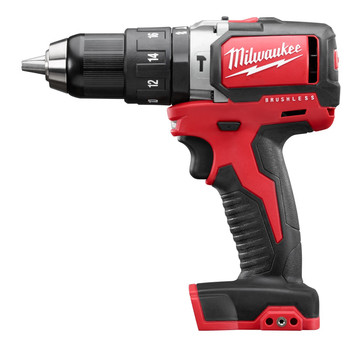 Milwaukee 2702-20 M18 1\/2 in. Cordless Lithium-Ion Compact Brushless Hammer Drill Driver (Bare Tool)