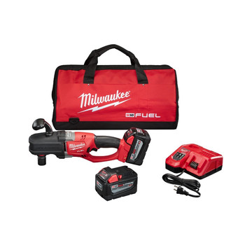 Milwaukee 2708-22HD M18 FUEL 18V 9.0 Ah Cordless Lithium-Ion Quik-Lok Hole Hawg Right Angle Drill Kit
