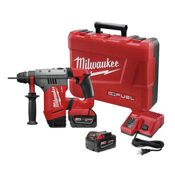 Milwaukee 2715-22 M18 FUEL 18V Cordless Lithium-Ion 1-1\/8 in. SDS Plus Rotary Hammer Kit