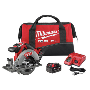 Milwaukee 2730-22 M18 FUEL 18V Cordless 6-1\/2 in. Circular Saw with 2 REDLITHIUM Batteries