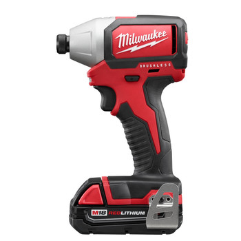 Milwaukee 2750-22CT M18 1\/4 in. Hex Cordless Lithium-Ion Compact Brushless Impact Driver Kit