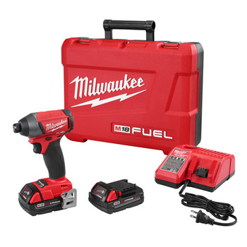 Milwaukee 2753-22CT FUEL M18 18V 2.0 Ah Cordless Lithium-Ion 1\/4 in. Hex Impact Driver Kit
