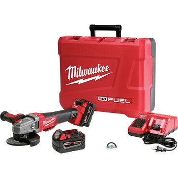 Milwaukee 2783-22 M18 FUEL 18V Cordless 4-1\/2 in. - 5 in. Braking Angle Grinder Kit