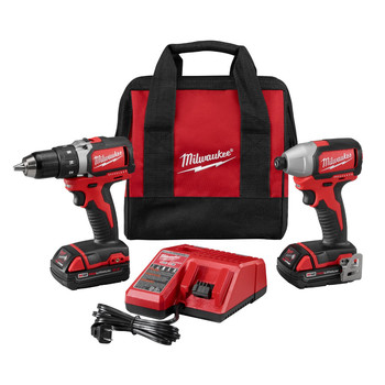 Milwaukee 2798-22CT M18 Cordless Lithium-Ion Compact Brushless Drill and Impact Driver Combo Kit