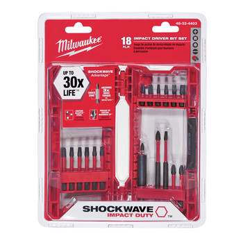 Milwaukee 48-32-4403 18-Piece Shockwave Impact Driver Bit Set