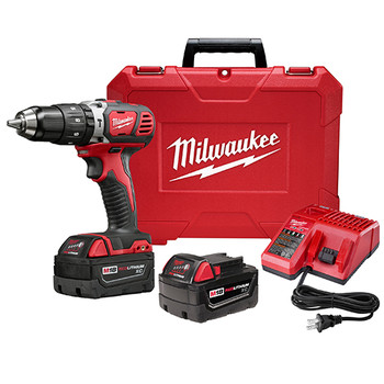 Milwaukee 2607-82 M18 18V XC Lithium-Ion Cordless 1\/2 in. Hammer Drill Driver Kit