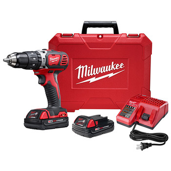 Milwaukee 2607-82CT M18 18V Cordless Lithium-Ion 1\/2 in. Hammer Drill Driver Kit