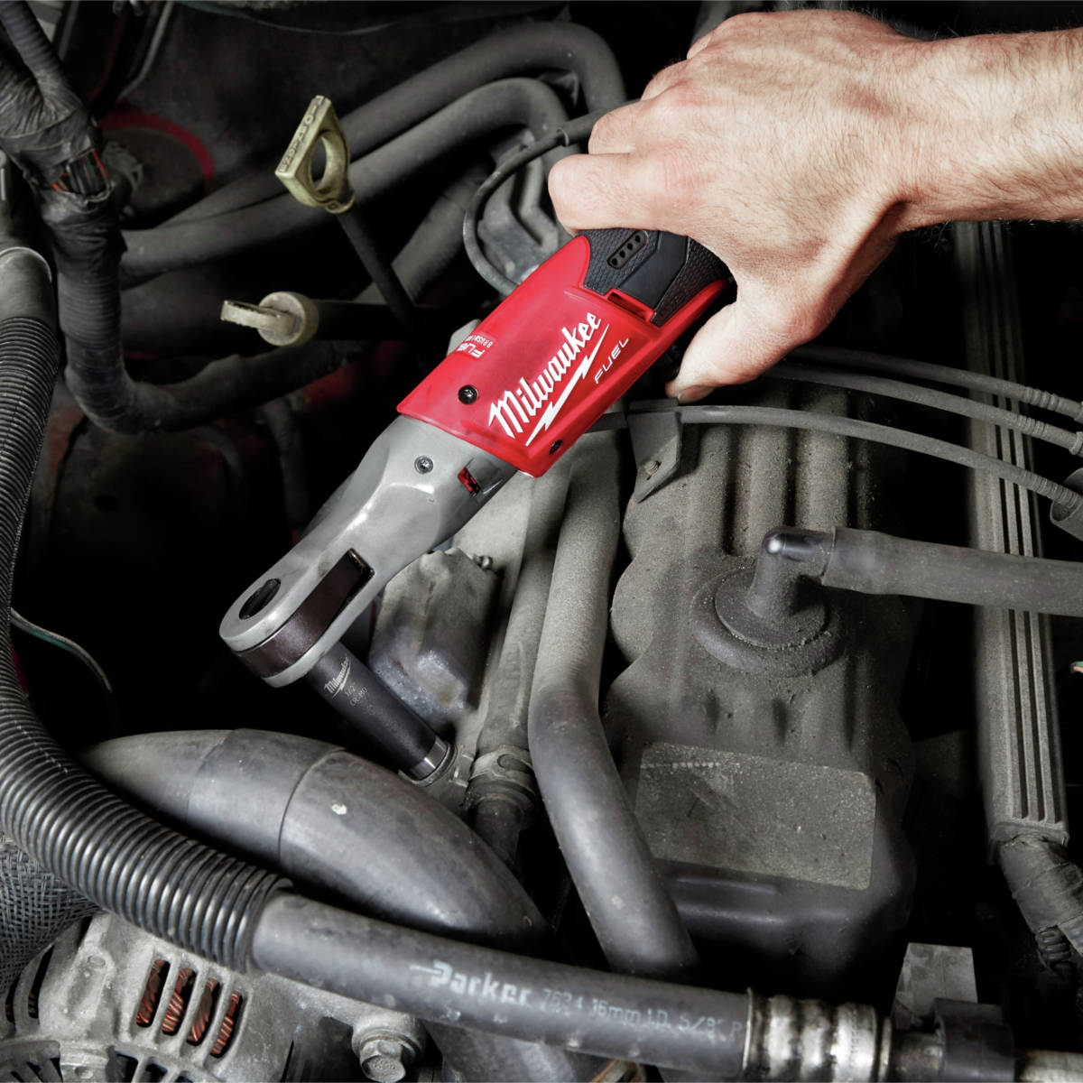 M12 FUEL 3/8 in. Ratchet allows users more access in tight spaces