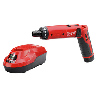 Milwaukee 2101-21 M4 Lithium-Ion 1/4 in. Hex Screwdriver with 2.0 Ah REDLITHIUM Battery Milwaukee 2101-21 M4 Lithium-Ion 1/4 in. Hex Screwdriver with 2.0 Ah REDLITHIUM Battery