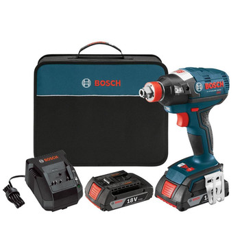 IMPACT DRIVERS | Factory Reconditioned Bosch 18V Cordless Lithium-Ion Brushless Socket Ready Impact Driver Kit with Soft Case