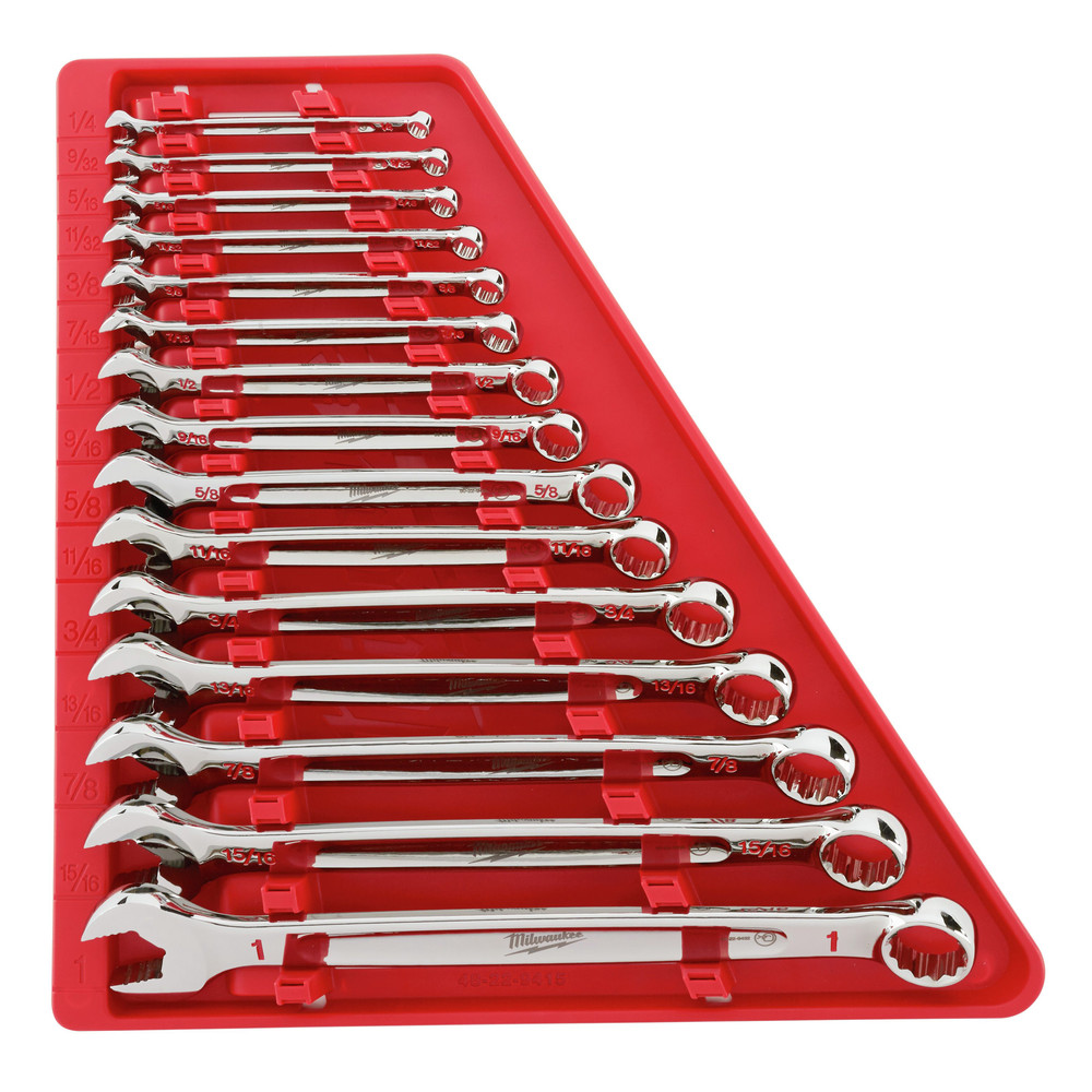 Milwaukee 48229415 15 Pc Combination Wrench Set SAE CPO Milwaukee