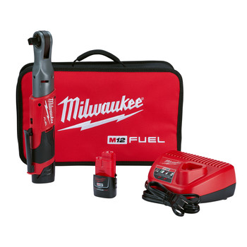 Milwaukee 2558-22 M12 FUEL 1/2 in. Ratchet 2 Battery Kit Milwaukee 2558-22 M12 FUEL 1/2 in. Ratchet 2 Battery Kit