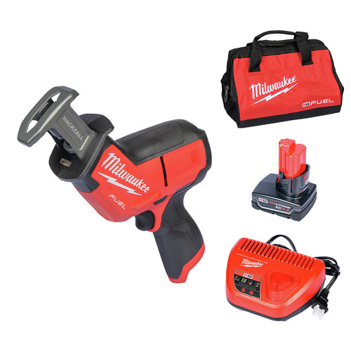 Milwaukee 2520 21xc M12 Fuel Cordless Hackzall Reciprocating Saw Kit With Xc Battery Cpo Milwaukee