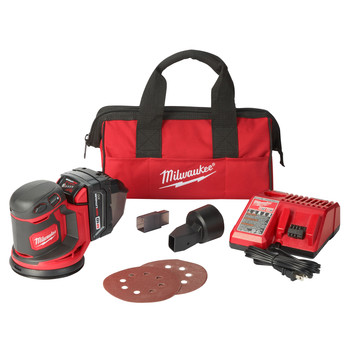 Milwaukee 2648-21 M18 Random Orbit Sander Kit Milwaukee 2648-21 M18 Random Orbit Sander Kit