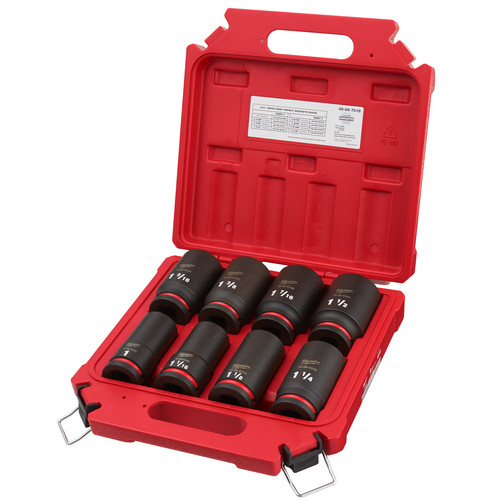 Milwaukee 49667018 8Piece SHOCKWAVE Impact Duty 34 in. Drive SAE