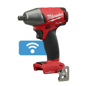 Milwaukee 2759-20 M18 FUEL Cordless Lithium-Ion 1/2 in. Compact Impact Wrench with Pin Detent & ONE-KEY Connectivity (Tool Only) Milwaukee 2759-20 M18 FUEL Cordless Lithium-Ion 1/2 in. Compact Impact Wrench with Pin Detent & ONE-KEY Connectivity (Tool Only)