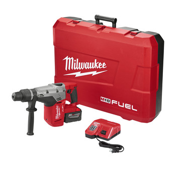 Milwaukee 2717-21HD M18 FUEL 9.0 Ah Cordless Lithium-Ion 1-9/16 in. Rotary Hammer Kit Milwaukee 2717-21HD M18 FUEL 9.0 Ah Cordless Lithium-Ion 1-9/16 in. Rotary Hammer Kit