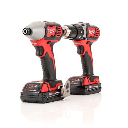 Milwaukee 2691 22 M18 Lithium Ion 1 2 In Cordless Drill Driver And 1 4 In Impact Driver Combo Kit Cpo Milwaukee