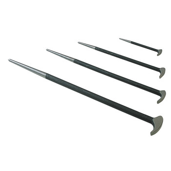 WRECKING AND PRY BARS | Sunex 9804 4-Piece Rolling Head Pry Bar Set