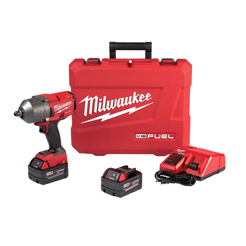 Milwaukee 2755B-22 M18 FUEL 1//2 Compact Impact Wrench w// Friction Ring Kit Torque = 220 Ft-lbs w// 5.0 AH Battery