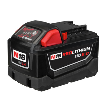 Milwaukee 48-11-1890 M18 REDLITHIUM HIGH DEMAND HD 9 Ah Lithium-Ion Battery Milwaukee 48-11-1890 M18 REDLITHIUM HIGH DEMAND HD 9 Ah Lithium-Ion Battery