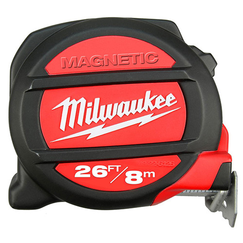 Milwaukee 48225225 26 ft. (8m) StandardMetric Tape Measure