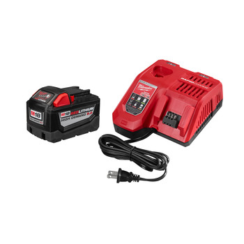 Milwaukee 48-59-1890 M18 REDLITHIUM HIGH DEMAND HD 9 Ah Lithium-Ion Battery and M18/M12 Charger Kit Milwaukee 48-59-1890 M18 REDLITHIUM HIGH DEMAND HD 9 Ah Lithium-Ion Battery and M18/M12 Charger Kit