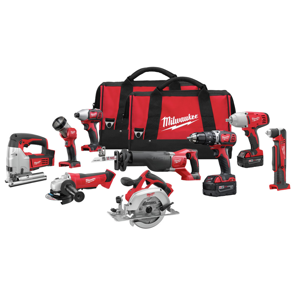 Factory Reconditioned Milwaukee 269689 M18 LithiumIon 9Tool Combo Kit CPO Milwaukee