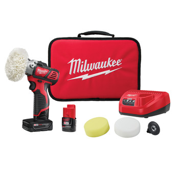 Milwaukee 2438-22X M12 Lithium-Ion Variable Speed Polisher/Sander XC Kit Milwaukee 2438-22X M12 Lithium-Ion Variable Speed Polisher/Sander XC Kit