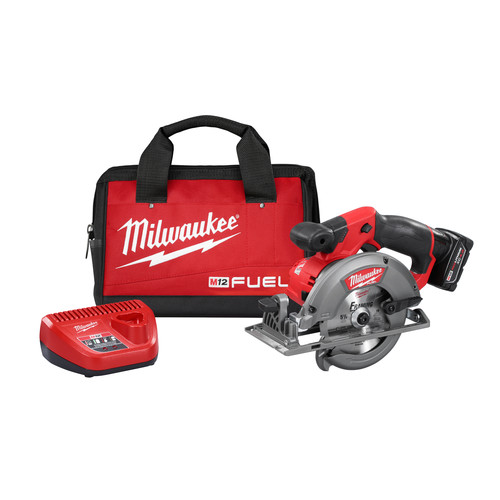 Milwaukee 2530 21xc M12 Fuel Li Ion 5 3 8 In Circular Saw Kit With Xc Battery Cpo Milwaukee