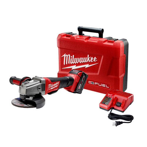 Milwaukee 2780 21 M18 Fuel Cordless 4 1 2 In 5 In Paddle Switch Grinder With 1 Redlithium Battery