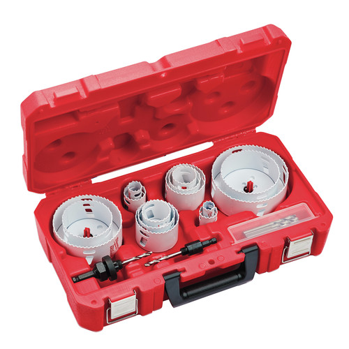 Milwaukee 49224105 19 Piece Master Electricians Ice Hardened Hole Saw Kit