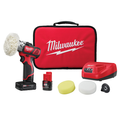 Milwaukee 2438 22x M12 Lithium Ion Variable Speed Polisher Sander Xc Kit Cpo Milwaukee