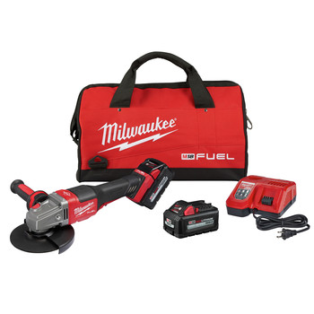 Milwaukee 2980-22 M18 FUEL 4-1/2 in. - 6 in. Braking Grinder Kit with No-Lock Paddle Switch & (2) 6 Ah Li-Ion Batteries Milwaukee 2980-22 M18 FUEL 4-1/2 in. - 6 in. Braking Grinder Kit with No-Lock Paddle Switch & (2) 6 Ah Li-Ion Batteries