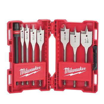 Milwaukee 49-22-0175 8-Piece 6 in. Flat Boring Bit Set Milwaukee 49-22-0175 8-Piece 6 in. Flat Boring Bit Set