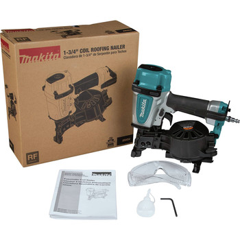 AIR ROOFING NAILERS | Factory Reconditioned Makita AN454-R 1-3/4 in. Coil Roofing Nailer