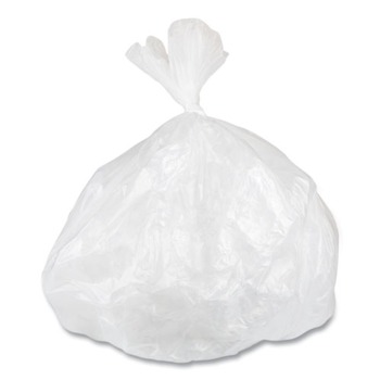 TRASH BAGS | Inteplast Group WSL2432XHW Low-Density 16 Gallon 24 in. x 32 in. Commercial Can Liners - White (500/Carton)