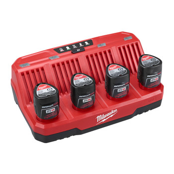 Milwaukee 48-59-1204 M12 Four Bay Sequential Charger Milwaukee 48-59-1204 M12 Four Bay Sequential Charger