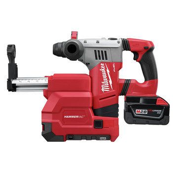 Milwaukee 0757-22DE M28 FUEL 1-1/8 in. SDS Plus Rotary Hammer Kit with Dust Extractor Milwaukee 0757-22DE M28 FUEL 1-1/8 in. SDS Plus Rotary Hammer Kit with Dust Extractor