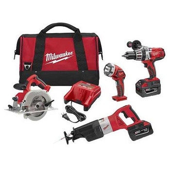 Milwaukee 0928-29 M28 28V Cordless Lithium-Ion 4-Tool Combo Kit Milwaukee 0928-29 M28 28V Cordless Lithium-Ion 4-Tool Combo Kit