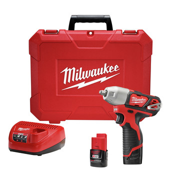 Milwaukee 2463-22 M12 12V Cordless Lithium-Ion 3/8 in. Impact Wrench Kit Milwaukee 2463-22 M12 12V Cordless Lithium-Ion 3/8 in. Impact Wrench Kit