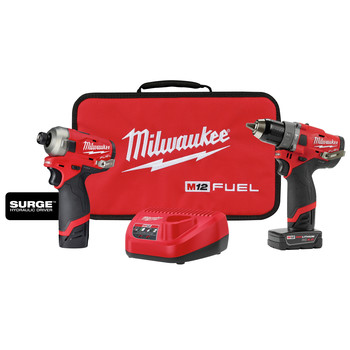 Milwaukee 2582-22 M12 FUEL Hydraulic Driver / Drill Driver Combo Kit Milwaukee 2582-22 M12 FUEL Hydraulic Driver / Drill Driver Combo Kit