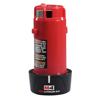 Milwaukee 48-11-2001 M4 REDLITHIUM 2 Ah Lithium-Ion Battery Milwaukee 48-11-2001 M4 REDLITHIUM 2 Ah Lithium-Ion Battery