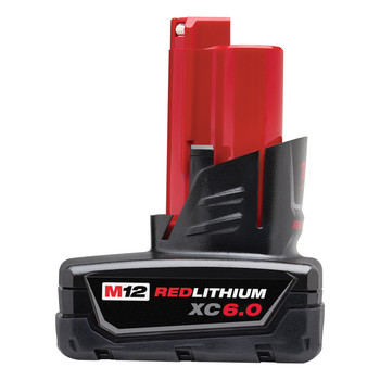Milwaukee 48-11-2460 M12 REDLITHIUM XC 6 Ah Lithium-Ion Battery Milwaukee 48-11-2460 M12 REDLITHIUM XC 6 Ah Lithium-Ion Battery