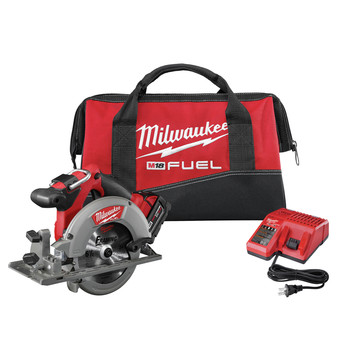 Milwaukee 2730-21 M18 FUEL Cordless 6-1/2 in. Circular Saw with REDLITHIUM Battery Milwaukee 2730-21 M18 FUEL Cordless 6-1/2 in. Circular Saw with REDLITHIUM Battery