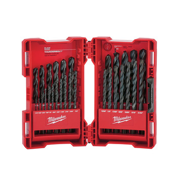 Milwaukee 48-89-2802 29 Pc Thunderbolt Black Oxide Drill Bit Set Milwaukee 48-89-2802 29 Pc Thunderbolt Black Oxide Drill Bit Set