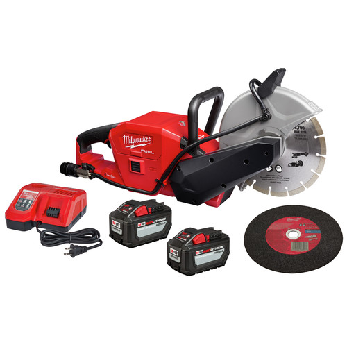 Milwaukee 2786 22hd M18 Fuel Lithium Ion 9 In Cut Off Saw Kit With One Key 12 Ah Cpo Milwaukee