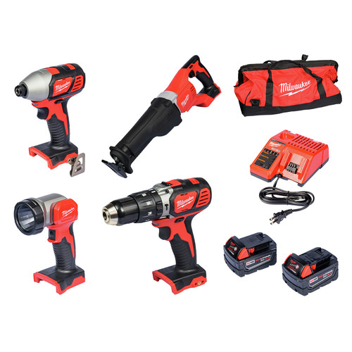 Milwaukee 2696 24 M18 Lithium Ion 4 Tool Combo Kit Cpo Milwaukee