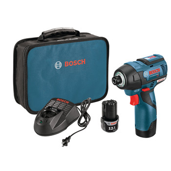 IMPACT DRIVERS | Factory Reconditioned Bosch 12V MAX 2.0 Ah Cordless Lithium-Ion EC Brushless 1/4 in. Hex Impact Driver Kit